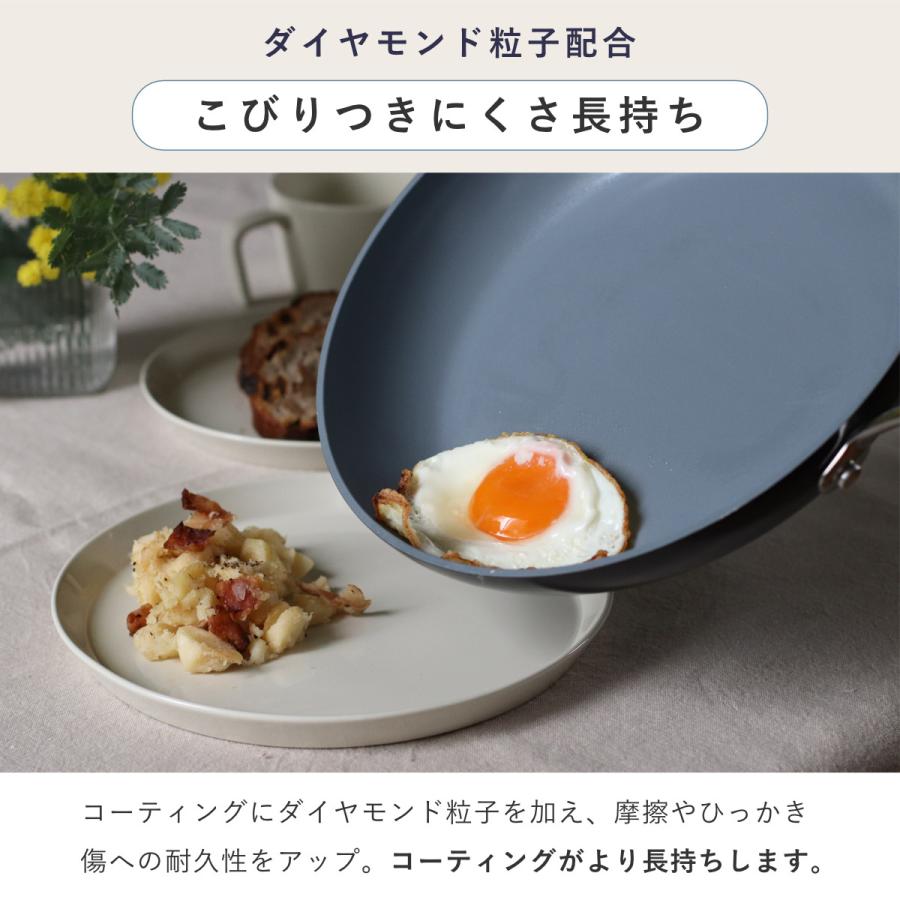 GREEN PAN フライパン 26cm IH対応 ヴェニスプロ （ ガス火対応 食洗機対応 グリーンパン 炒め鍋 いため鍋 セラミック加工 軽い ）｜colorfulbox｜09