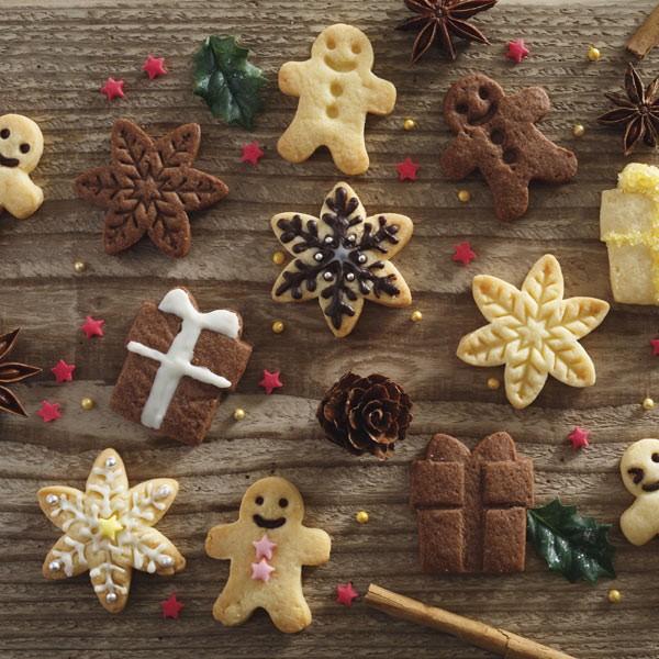 クッキー型　抜き型　日本製　ジンジャーブレッドマン　ギフトボックス　雪　スチロール樹脂 （ 型抜き クッキー クッキー抜型 お菓子作り ）