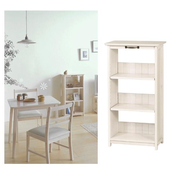 本棚 ブックシェルフ カントリー調 MIGNON 幅50cm （ クラシック調