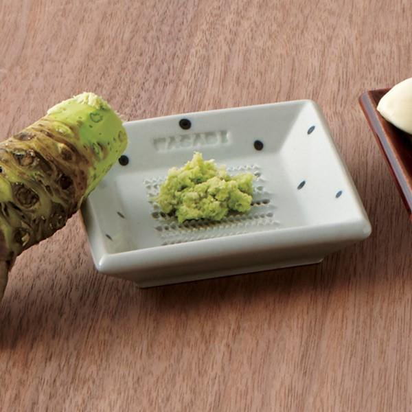 わさび專用 おろし器 わさび WASABI 陶器製 日本製 （ おろし 器 ワサビ 山葵 すり