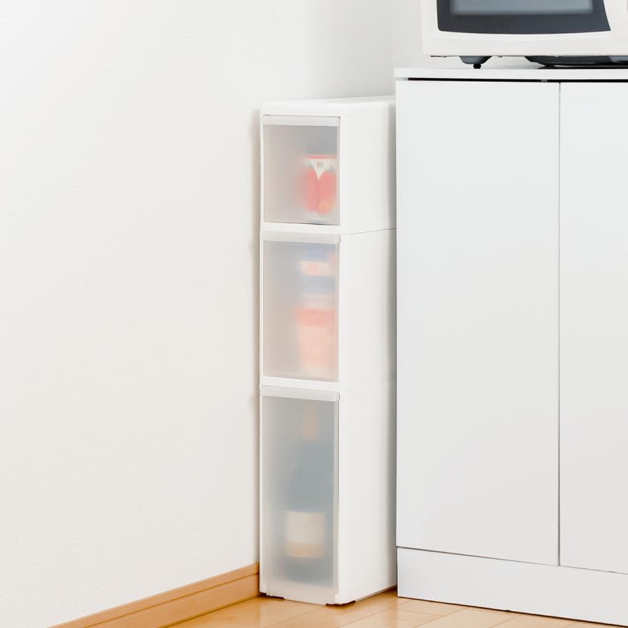 キッチンストッカー アジャスター付き スリムストレージ TS-10110A Like-it（ライクイット） キッチンストッカー 幅17cm 3段 アジャスター