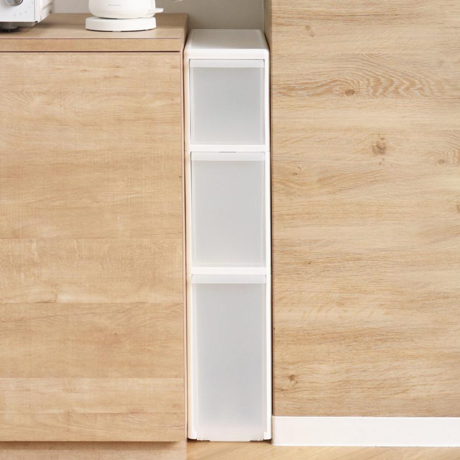 Like-it（ライクイット） キッチンストッカー 幅17cm 3段 アジャスター