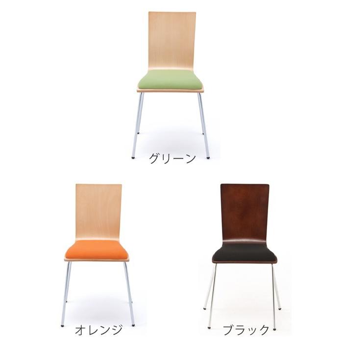 （法人限定） オフィスチェア　プライウッドチェア　4脚セット　パッド付　シンプル　チェア　イス　オフィス用 （ オフィス スタッキング )_1