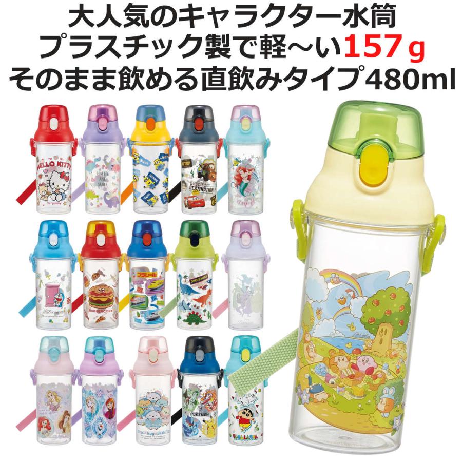 スケーター 水筒 480ml 食洗機対応プラクリアボトル （ 食洗機対応 直