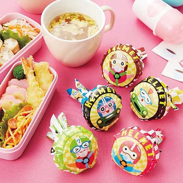 おにぎりラップ へんしんおにぎりラップ ヘルメットブラザース お弁当作り おにぎりシート おむすびシート Paint K