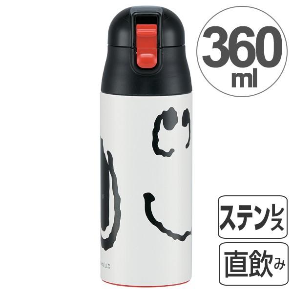 ■在庫限り・入荷なし■ 水筒　スヌーピー　フェイス　直飲み　ワンプッシュステンレスマグボトル　360ml （ ステンレスボトル 保温 保冷 ステンレ｜colorfulbox