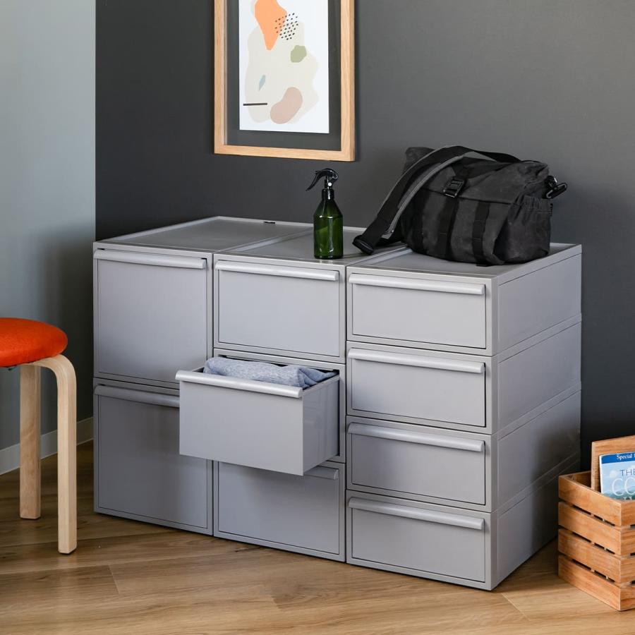 Like-it 特典付き 収納ケース 同色2個セット 引き出し L 幅32×奥行52