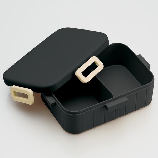 お弁当箱 4点ロックランチボックス 1段 レトロフレンチカラー ブラック 900ml 食洗機対応 弁当箱 4点ロック式 おすすめ お弁当グッズのカラフルボックス 通販 Yahoo ショッピング