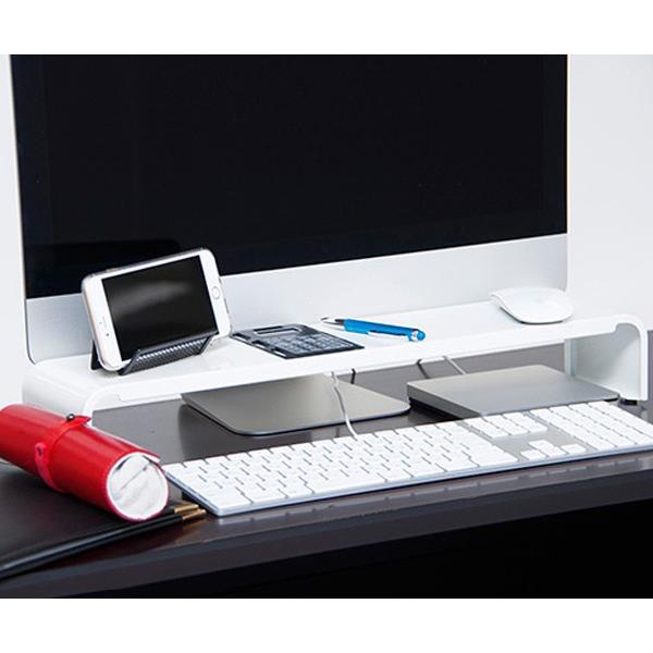 1192円 プレゼント パソコン モニター台 Pcラック54cm ブラック パソコン台 パソコンスタンド モニタースタンド