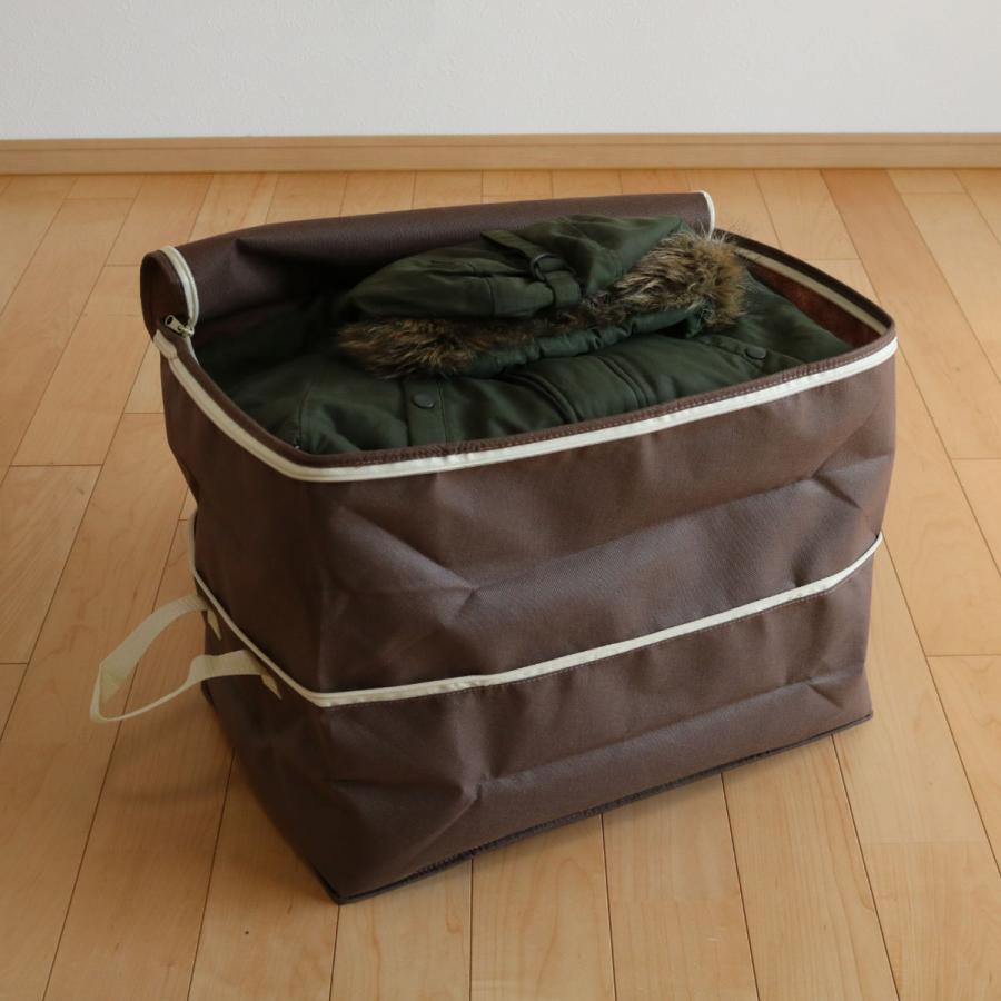 東和産業 収納袋 衣類用 幅50×奥行32×高さ20〜40cm 伸長式 高さが2倍