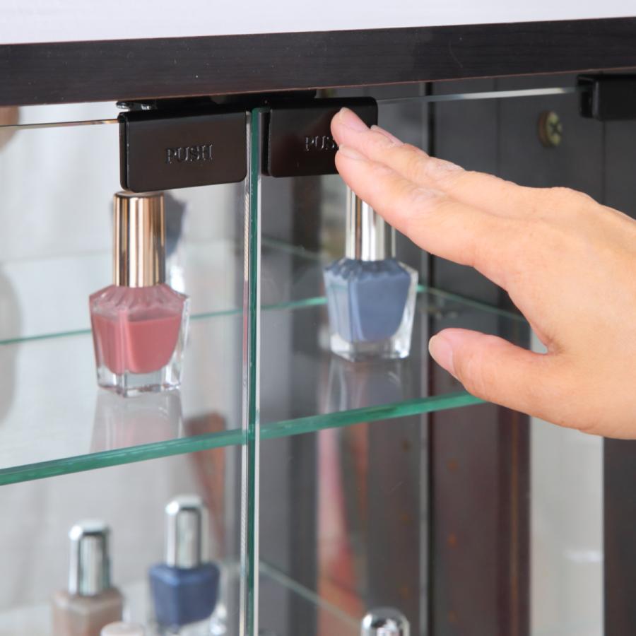 クロシオ 卓上コレクションケース 幅40cm 縦型 ガラス （ コレクション