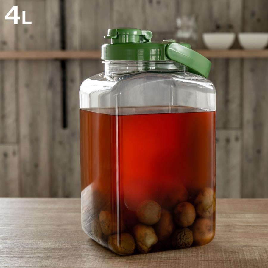 TAKEYA（タケヤ） 梅酒容器 液体密封容器 S型 4.0L プラスチック製