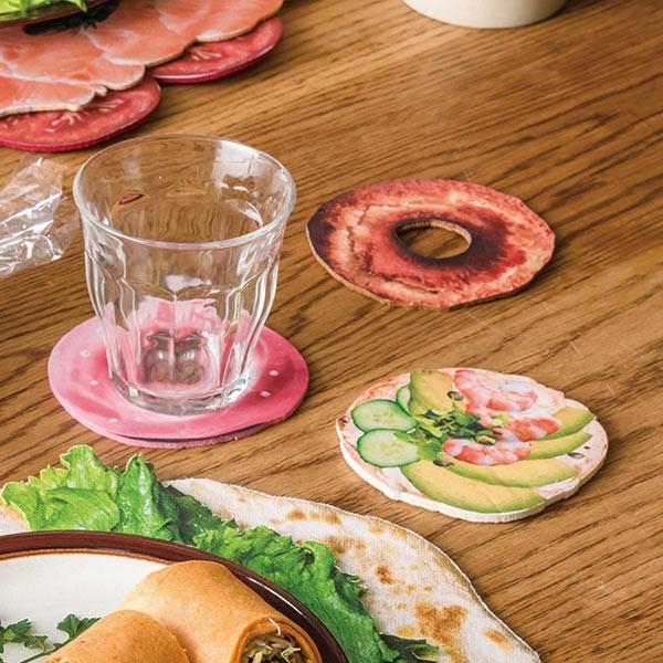 セトクラフト コースター 3枚セット 撥水 ドーナツ 10cm （ コップ