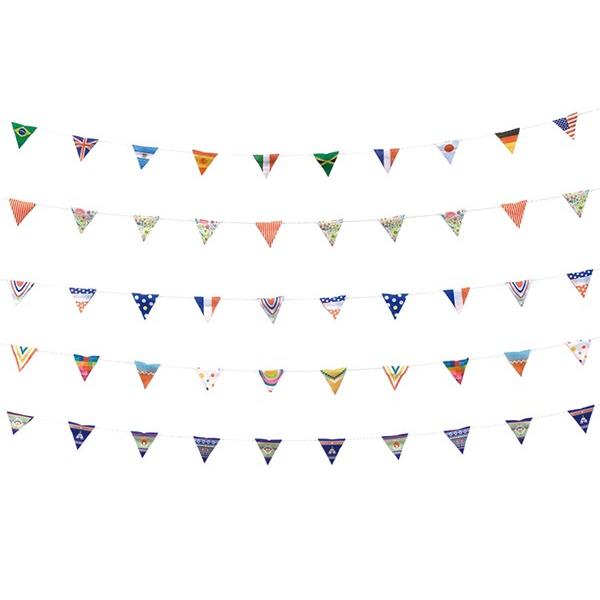 ガーランド FUN LED BANNER 防水 LEDライト 電池式 10枚 （ フラッグ