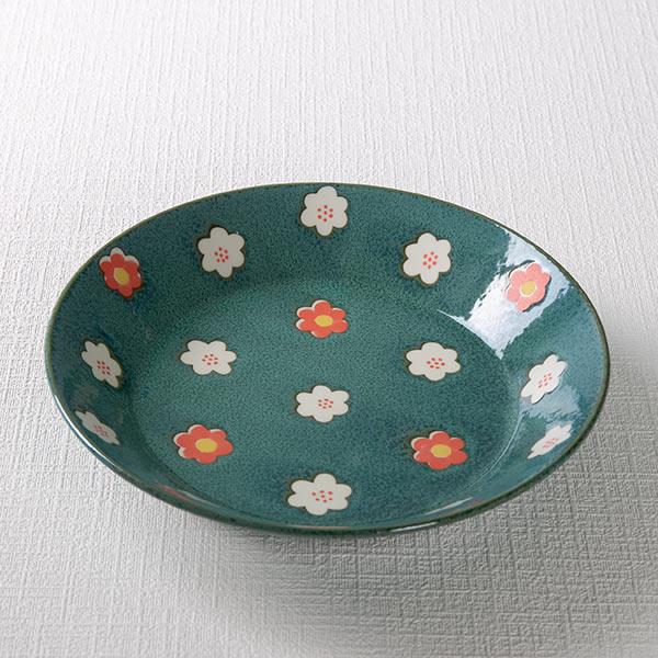 プレート 21cm ノルディックフラワー 磁器 美濃焼 日本製 （ 食洗機