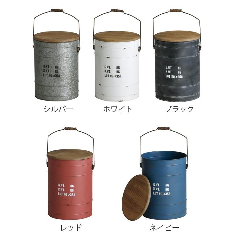 収納ボックス ドラム缶風 ボックススツール 椅子 小物入れ