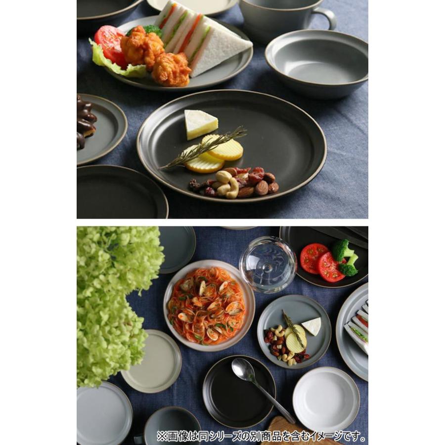 プレート 21cm エッジライン カレー＆パスタ 陶器 食器 同色5枚セット