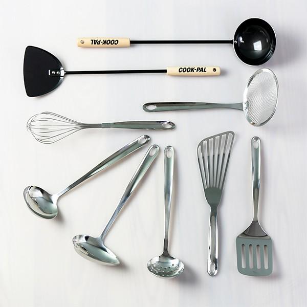 お玉 クックパル 中華お玉 鉄製 日本製 （ おたま 穴無しお玉 レードル