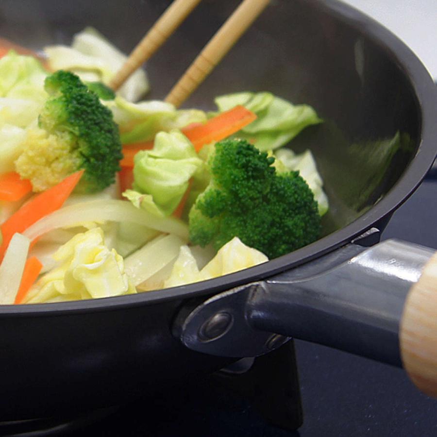 ウルシヤマ金属工業 いため鍋 30cm IH対応 深型フライパン 鉄匠 UMIC