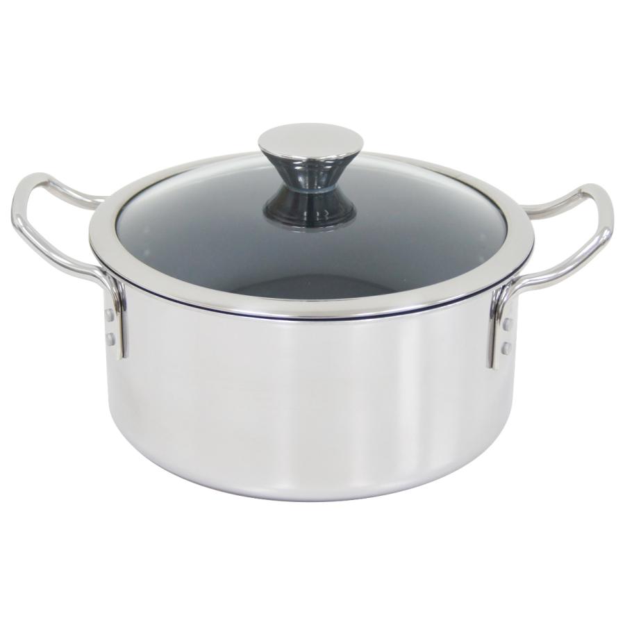 両手鍋 ウルシヤマ金属工業 両手鍋 20cm IH対応 ステンレス製 IHデュオ UMIC