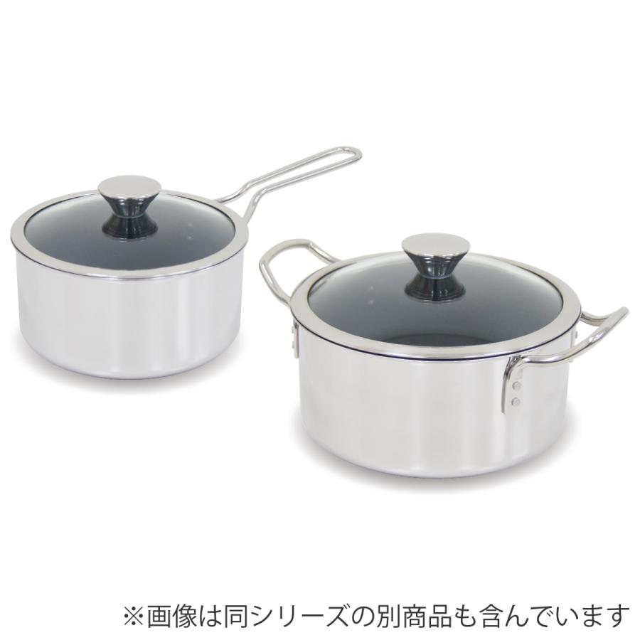 ウルシヤマ金属工業 両手鍋 20cm IH対応 ステンレス製 IHデュオ UMIC