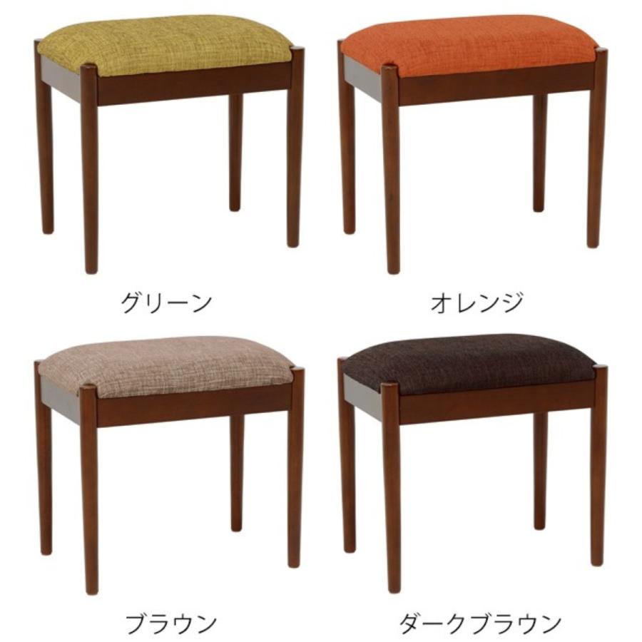 木製ブラウン スツール 長角形 サイドテーブル 木製ブラウン