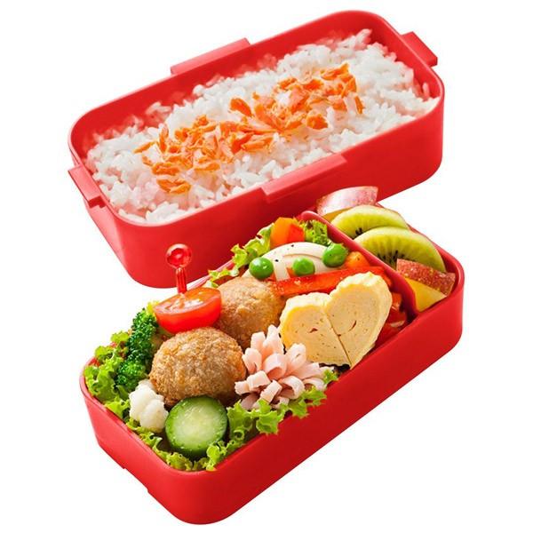 お弁当箱 ふわっと弁当箱 マルシェ 2段 600ml 4点ロック式 （ ランチ