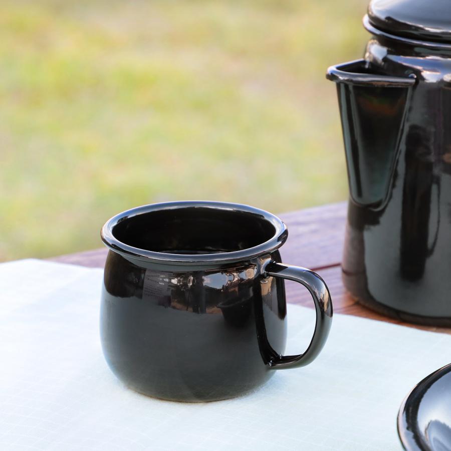 CS BLACK LABEL マグカップ ホーロー 400ml キャプテンスタッグ