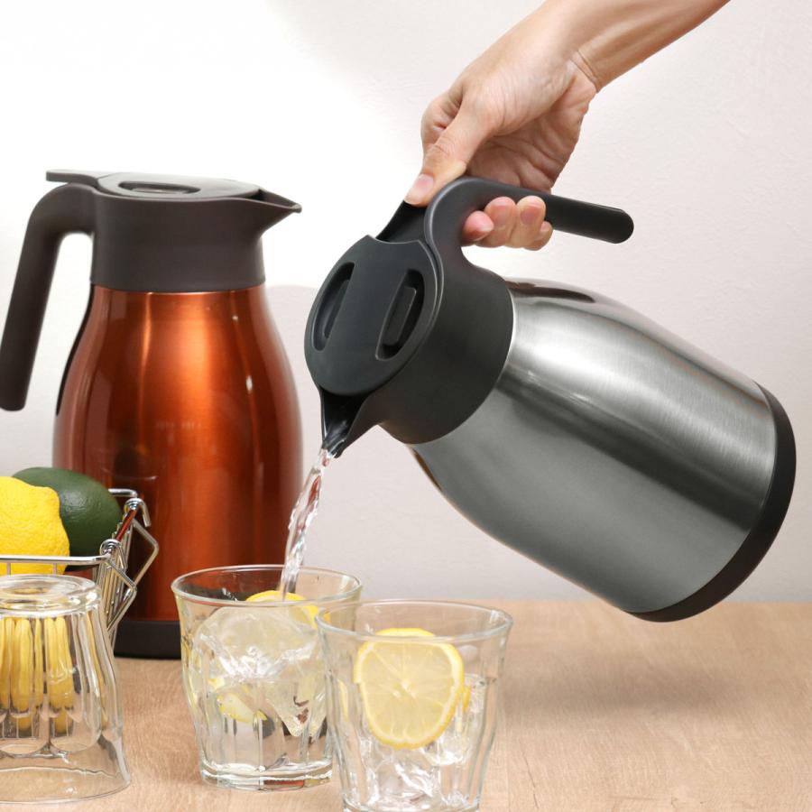 パール金属 ステンレスポット 1.5L 卓上ポット ステンレス製 パール金属 ステンレスポット 1.5L 卓上ポット ステンレス製