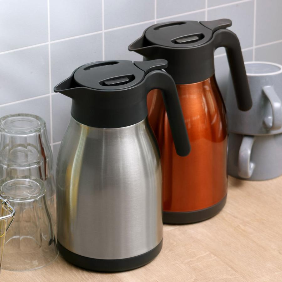 パール金属 ステンレスポット 1.5L 卓上ポット ステンレス製 サテン