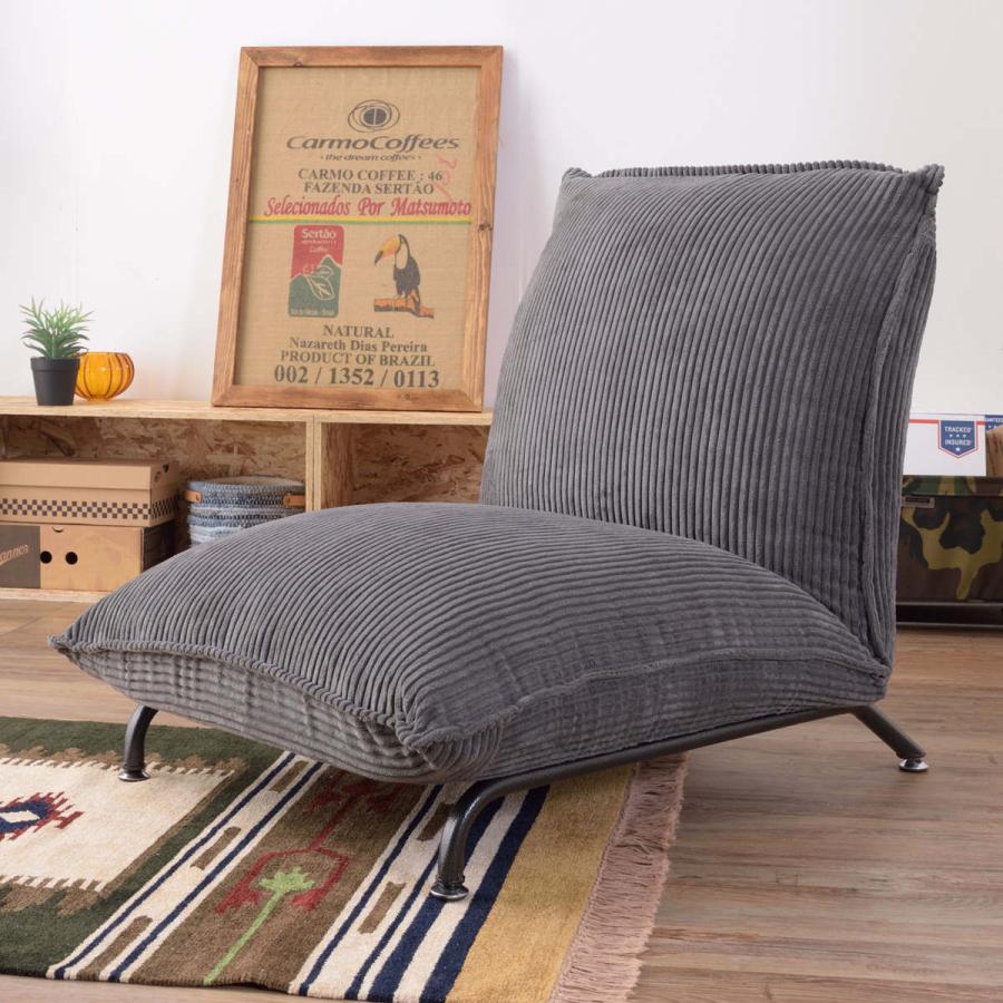 東谷 フロアソファ 座椅子 リクライニング式 スチール脚 JAKE 幅68cm