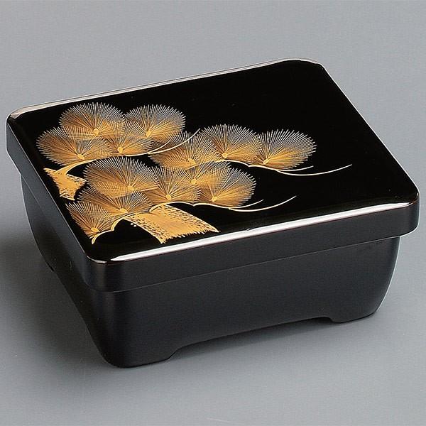 重箱 木製 丼重 腰丸丼重 黒内朱沈金 老松 食器 越前漆器 漆塗 重箱 木製 丼重 腰丸丼重 黒内朱沈金 老松 食器 越前漆器 漆塗