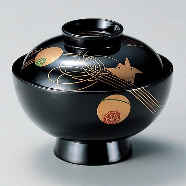 吸い物椀 木製 高仙才椀 手まり 吸物椀 お椀 食器 漆塗 磨蒔絵 （ 椀