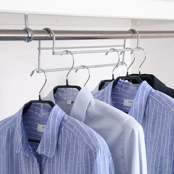 ハンガー 衣類収納アップハンガー 6本組 収納 衣類ハンガー ハンガーラック コート収納 段違い コート掛け 日本製 set お弁当グッズのカラフルボックス 通販 Yahoo ショッピング