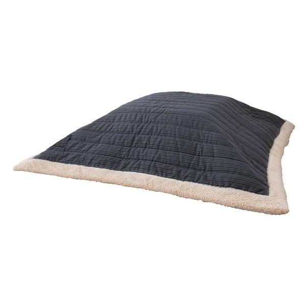 こたつ布団 正方形 190×190cm ストライプ柄 グレー （ こたつ こたつ