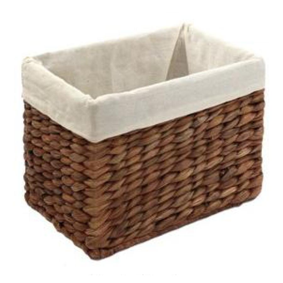 フランスアンティーク　バスケット 小物入れ 収納ボックス　かご ちどり産業 収納ボックス バスケット 内布 約 幅18×奥行26×高さ20cm