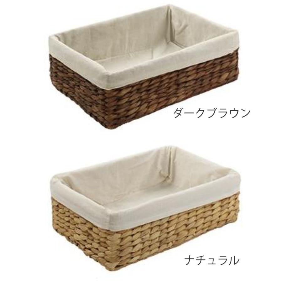 ちどり産業 収納ボックス バスケット 内布 約 幅36×奥行26×高さ12cm