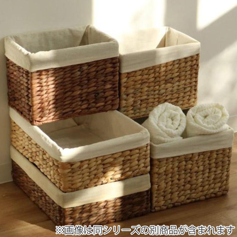 ちどり産業 収納ボックス バスケット 内布 約 幅36×奥行26×高さ12cm