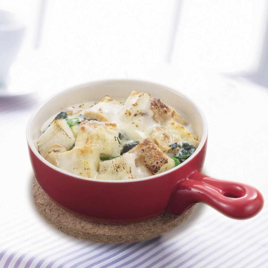 パール金属 グラタン皿 角型 19cm フッ素加工 耐熱皿 陶磁器 （ 電子