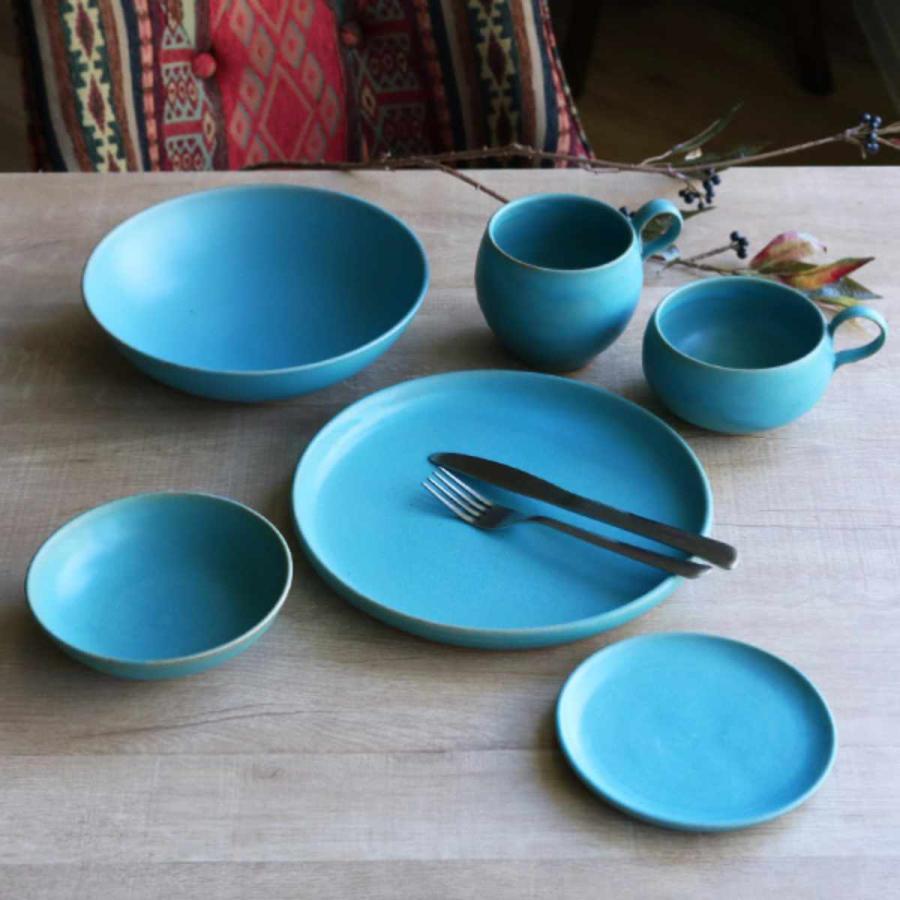 スープカップ 390ml Blueシリーズ 陶器 食器 笠間焼 日本製 （ 食洗機