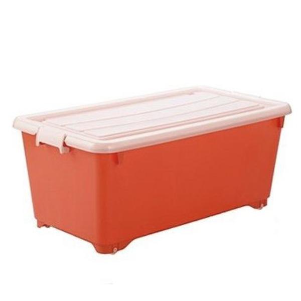 JEJアステージ 収納ボックス ふた付き 同色2個セット 約 幅40×奥行74