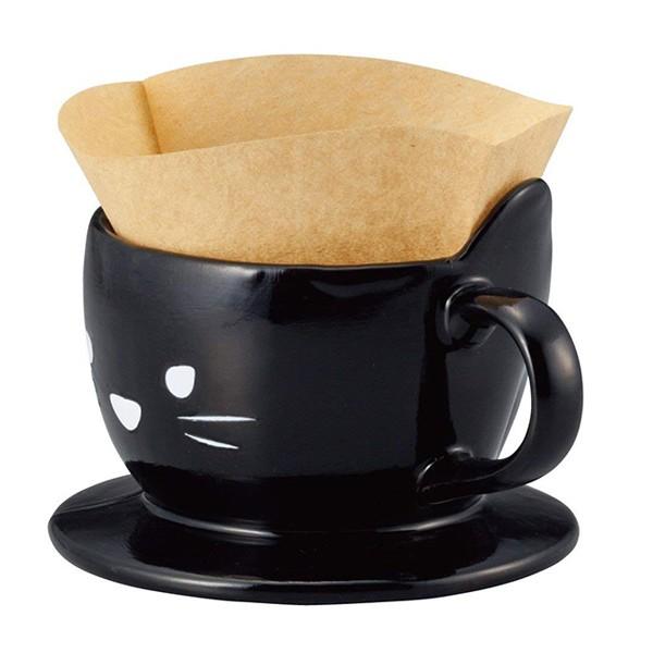 ドリッパー コーヒー ねこ 一人用 おもしろ食器 陶器 （ コーヒードリッパー 食洗機対応 電子レンジ対応 ）｜colorfulbox｜04