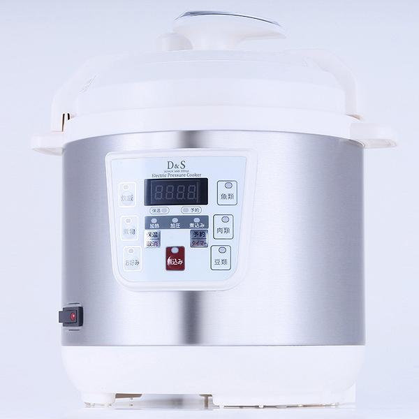 D＆S 家庭用マイコン電気圧力鍋 2.5L レシピブック付き STL-EC30