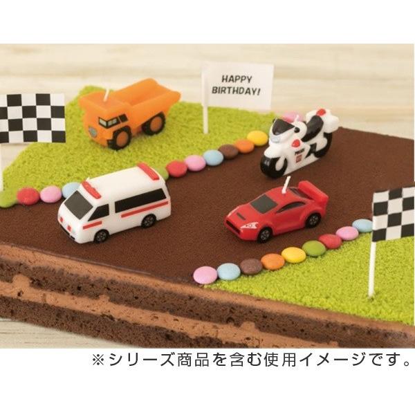 キャンドル ろうそく 誕生日 バースデーキャンドル トミカキャンドル 白バイ （ ローソク ロウソク ケーキ用 ）｜colorfulbox｜03