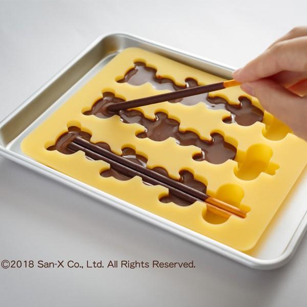 チョコレート型 シリコン製 リラックマ スティックチョコ キャラクター （ チョコレート 型 シリコン 製菓道具 ）｜colorfulbox｜06