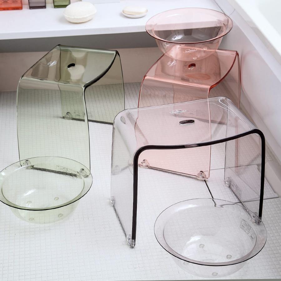 バスチェア L 30cm Franktime フランクタイム アクリル （ 風呂 椅子