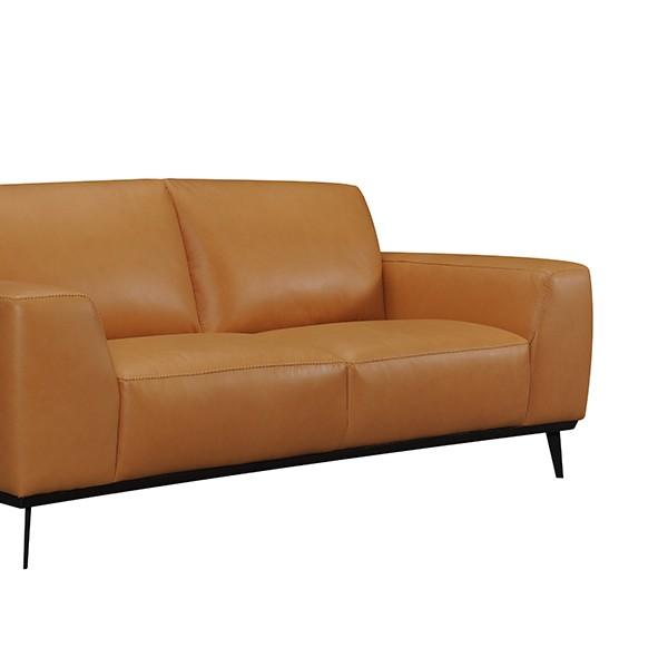 東谷 レザーソファ 本革 2人掛け ビンテージ調 幅200cm （ 開梱設置