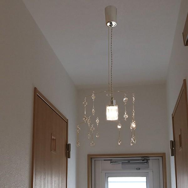 照明 ペンダントライト 1灯 クリスタルガラス LED対応 モビール