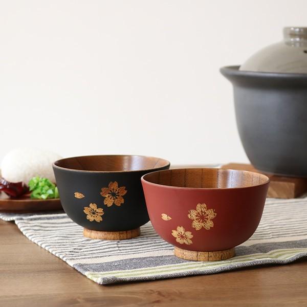 漆器　木製　もみじ桜彫　細工　茶碗　吸物椀　汁椀 5客　共箱 漆器 木製 もみじ桜彫 細工 茶碗 吸物椀 汁椀 5客 共箱