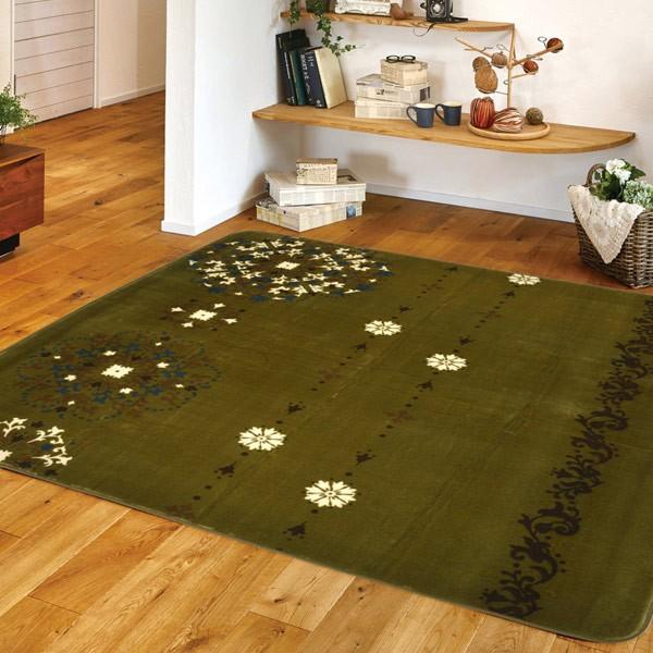 □在庫限り・入荷なし□ ラグ 厚手 2畳 185×185cm 床暖 ホット